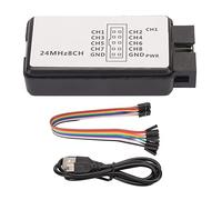 Analizzatore Logico a 8 Canali, Analizzatore Logico USB 24Mhz 8CH Dispositivo Analizzatore Logico Fino a 10 Miliardi di Campioni con Buffering