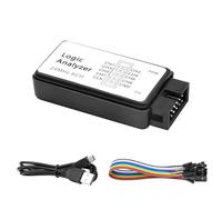 Analizzatore Logico,QIQIAZI USB Logic Analyzer 8 Canali 24MHZ 5PF con Cavo USB e Cavo di Collegamento compatible con Arduino