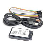 Analizzatore logico USB 8CH 24MHz ad alta velocità di campionamento strumento di debug per microcontrollore ARM FPGA con sovrapressione caricamento dati reali supporta WIN7 XP LINUX