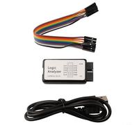 Analizzatore logico USB a 8 canali, campionamento 24 m, per microcontrollore, ARM, FPGA, strumento di debug con cavo schermato, compatibile con e per Linux