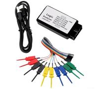 Analizzatore logico USB per strumento di debug ARM FPGA, campioni 24M 8 canali, analisi multiprotocollo con supporto SPI I2C UART, Cross-Plat