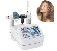 Analizzatore per capelli | Analizzatore follicoli piliferi | Con Rilevazione Follicoli Piliferi e Diagnosi Pelle HD 200X, Macchina 5in1 per Massaggio e Trattamento Caduta Capelli Professionale (White)