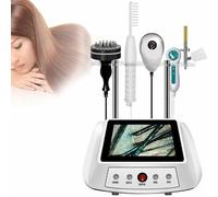 Analizzatore per Capelli E Diagnosi della Pelle,Analizzatore del Follicolo Pilifero,Rilevatore della Salute della Pelle,5 Strumenti per La Diagnosi dei Capelli,per La Casa,Salone di Bellezza