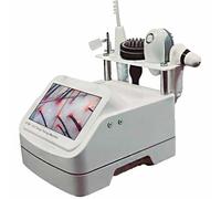 Analizzatore per capelli e diagnosi della pelle, rilevatore di capelli e pelle, microscopio digitale, rilevatore di follicoli piliferi e cuoio capelluto, con 5 manici, schermo HD da 10 polli