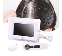 Analizzatore Per Pelle E Capelli Da 7", Rilevatore Del Follicolo Pilifero Del Cuoio Capelluto, Con Lente Di Ingrandimento 50X/200X, Supporta Immagini Con Fermo Immagine,Charging