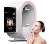 Analizzatore Professionale Della Pelle con Intelligenza Artificiale, Analizzatore Intelligente Della Pelle Viso 3D, Dispositivo di Rilevamento Facciale Alta Risoluzione, Supporto Multilingue,A