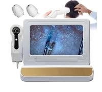 Analizzatore professionale per peli della pelle con schermo LCD HD da 11 pollici, ingrandimento 50x/200x per un'analisi completa della pelle e dei capelli (oro)