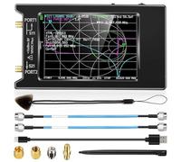 Analizzatori di spettro, Analizzatore di antenna di rete vettoriale VNA 50kHz-6,3GHz 4" Misura parametri S HF VHF UHF SWR Ritardo di fase Diagramma di Smith