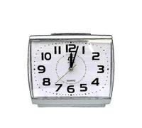 Analog Alarm Clock for Elderly, Silent Non-Ticking with Snooze and Backlight, Crescendo Loud Alarm, Large Numbers for Easy Reading, Battery Powered, W