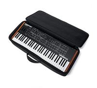 Analog Cases SUSTAIN Case 49 per 49 Key Synthesizer (imbottitura in schiuma EVA da 2 cm, pannelli in plastica, ampia tasca esterna, tracolla a zaino, maniglia spessa e cerniere grandi), Nero