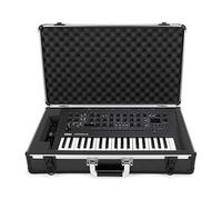 Analog Cases UNISON Case per Korg Minilogue/Minilogue XD o sintetizzatori simili (custodia per il trasporto, protezione angolare in alluminio, coperchio imbottito con maniglia), nero