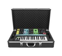 Analog Cases UNISON Case per nonna Moog o sintetizzatori simili (custodia per il trasporto, protezione angolare in alluminio, coperchio imbottito con maniglia), nero