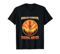 Analog Forever Digital Never Ham Radio Amateur Radio Maglietta