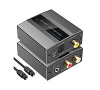 Analog to Digital Audio Converter RCA to Optical with Optical Cable Audio Digital Toslink and Coaxi
