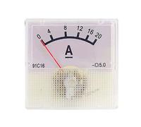 Analogico Corrente Pannello Meter per 0-20A Amperometro Quadrato Corrente Test Tipo Meccanico per Pannello Meter Amp Voltmetro Misuratore Digitale