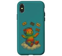 Analogico Felice Amante Musica Arcobaleno Orso Vaporwave Estetica Custodia per iPhone X/XS