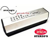Analogis Brush 2 Super Exstatic Spazzola Dischi Vinile Fibre Carbonio + Velluto