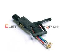 Analogis HS-19 Headshell porta testina con cavi audio per giradischi