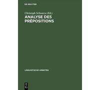 Analyse Des Prépositions (Copertina rigida)
