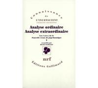 Analyse Ordinaire, Analyse Extraordinaire: I
