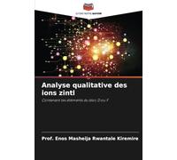 Analyse qualitative des ions zintl: Contenant les éléments du bloc D ou F