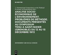 Analyse Socio-Économique de l'Environnement. Problémes de Mét (Copertina rigida)