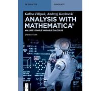 Galina Filipuk Andrzej Kozłowski Analysis with Mathematica® (Tascabile)