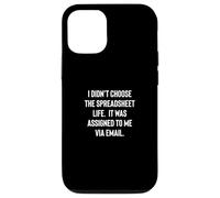Analyst Accountant Humor Didn't Choose the Spreadsheet Life Custodia per iPhone 12/12 Pro