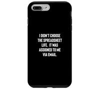 Analyst Accountant Humor Didn't Choose the Spreadsheet Life Custodia per iPhone 7 Plus/8 Plus