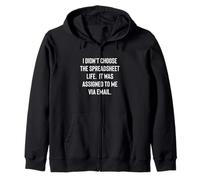 Analyst Accountant Humor Didn't Choose The Spreadsheet Life Felpa con Cappuccio