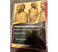 Analytical Mechanics for Relativity and Quantum Mechanics [Lingua inglese]