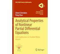 Analytical Properties of Nonlinear Partial Differential Equations: With Applications to Shallow Water Models: 10