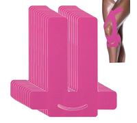 ANAMPION 12Pcs PreCut Nastro Kinesiologico per ginocchio,Kinesiotape,Benda Elastica impermeabile,Tape Sportivo,Alleviamento del Dolore Muscolare,per Il Ginocchio Articolazioni Supporto Muscolare