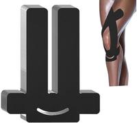 ANAMPION 12Pcs PreCut Nastro Kinesiologico per ginocchio,Kinesiotape,Benda Elastica impermeabile,Tape Sportivo,Alleviamento del Dolore Muscolare,per Il Ginocchio Articolazioni Supporto Muscolare