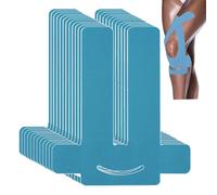 ANAMPION 12Pcs PreCut Nastro Kinesiologico per ginocchio,Kinesiotape,Benda Elastica impermeabile,Tape Sportivo,Alleviamento del Dolore Muscolare,per Il Ginocchio Articolazioni Supporto Muscolare