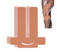 ANAMPION 12Pcs PreCut Nastro Kinesiologico per ginocchio,Kinesiotape,Benda Elastica impermeabile,Tape Sportivo,Alleviamento del Dolore Muscolare,per Il Ginocchio Articolazioni Supporto Muscolare