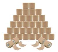 ANAMPION 36 Rotoli Benda Elastica Coesiva 5cmx4.5m Garza Autoadesiva Bende | Nastro Crossfit Bendaggio Sportivo Non Tessuto Autoadesivo Benda Salvapelle Fasciature Per Pet Vet Wrap,Mani,Piedi,Ginocchia