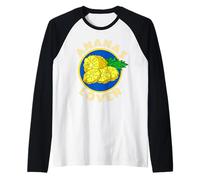 ANANANAS Lover Frutta Sole Veggie DISETTORE Vegetariano Giallo Maglia con Maniche Raglan