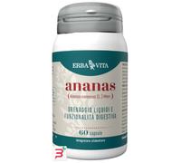 ERBA VITA Integratore Alimentare di Ananas - 60 Capsule - Favorisce drenaggio dei liquidi corporei, 30 grammo, 1
