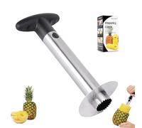 Ananas Affettatrice Affetta Taglia Ananas Strumento da Sbucciare Ananas in Acciaio Inox per Rimuovere Torsolo Frutta Cucina Casa