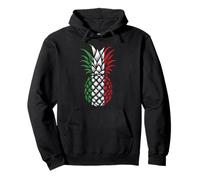 Ananas Bandiera Italiana Felpa con Cappuccio
