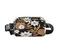 Ananas Bianco Daisy Caramello Nero Moda Fanny Marsupio per le Donne Uomini Impermeabile con Cinghia Regolabile per lo Shopping Sport Lavoro bolsas de cintura para mujer