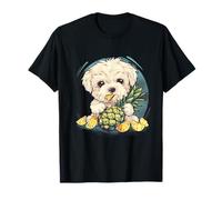 Ananas Cane Animale Disegno Artistico Amante Del Cane Ananas Frutta Maglietta