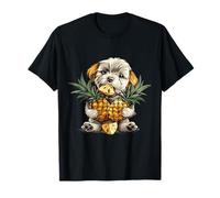 Ananas Cane Disegno Animale Arte Ananas Frutta Amante Del Cane Maglietta
