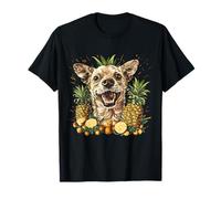 Ananas Cane Ritratto Frutta Amanti Degli Animali Disegno Amante Del Cane Maglietta