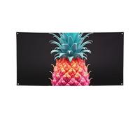 Ananas colorato Banner Stampa Bandiera per interni ed esterni Banner per feste e cartelli Poster personalizzato Sfondo fotografico sfondo per affari Laurea Matrimonio Evento Decorazione Medio