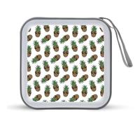 Ananas con occhiali da sole divertente custodia per CD organizzatore 40 capacità DVD collezione borsa portafoglio libro per auto casa viaggio