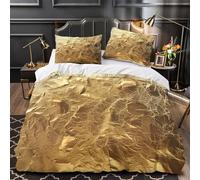 Ananas dorato Set Di Copripiumino Biancheria da letto microfibra morbida stampa 3D con federe con cerniera Motivo di frutta tropicale copripiumino for adolescenti e ragazze Super king（260x220cm）