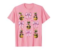 Ananas Hawaii Hawaiian Occhiali da Sole Ragazza Coquette Bow Rosa Maglietta