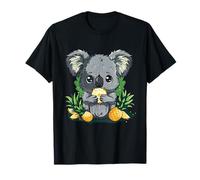 Ananas, koala, orso, colorato, motivo artistico, per amanti dell'ananas Maglietta